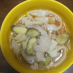 ひもかわうどん入り豚汁